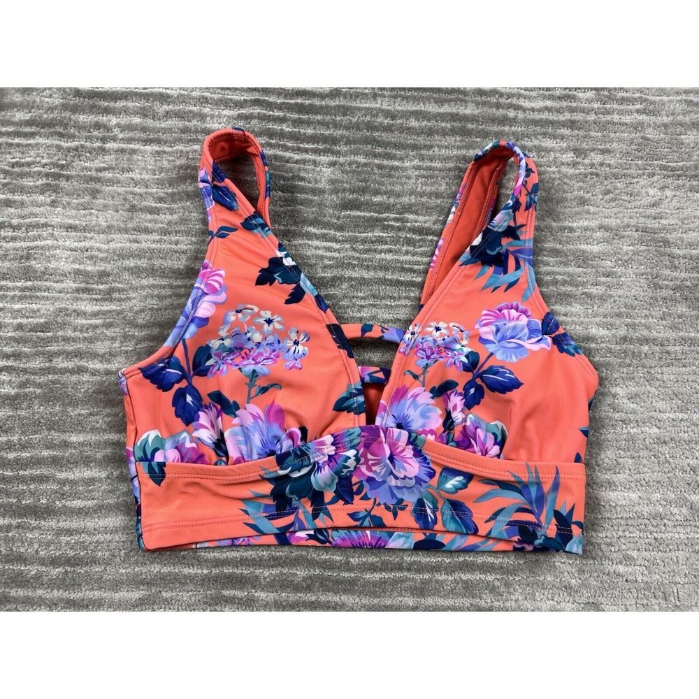 ANA Swim Top Womens Small Multicolor Floral Sleeveless Tank